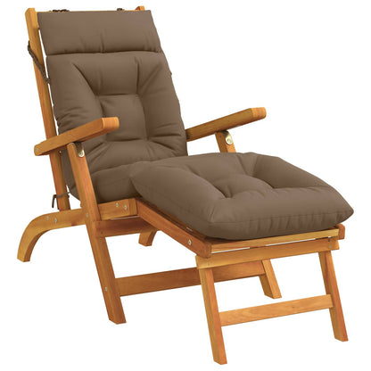 Ligstoel Kussen VIANEN 100% Polyester Taupe 200 x 60 x 8 cm