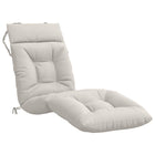 Ligstoelkussen wit 200x60x8 cm polyester