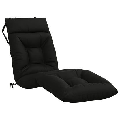 Ligstoel Kussen VIANEN 100% Polyester Zwart 200 x 60 x 8 cm