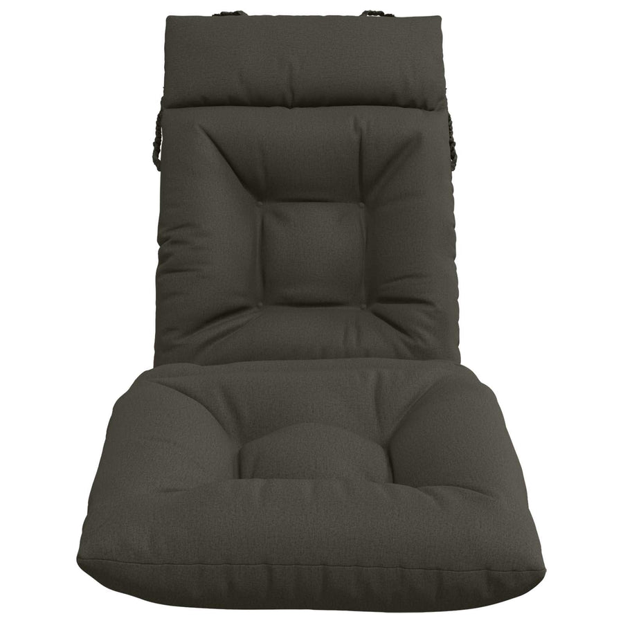 Ligstoel Kussen VIANEN 100% Polyester Antraciet 200 x 60 x 8 cm