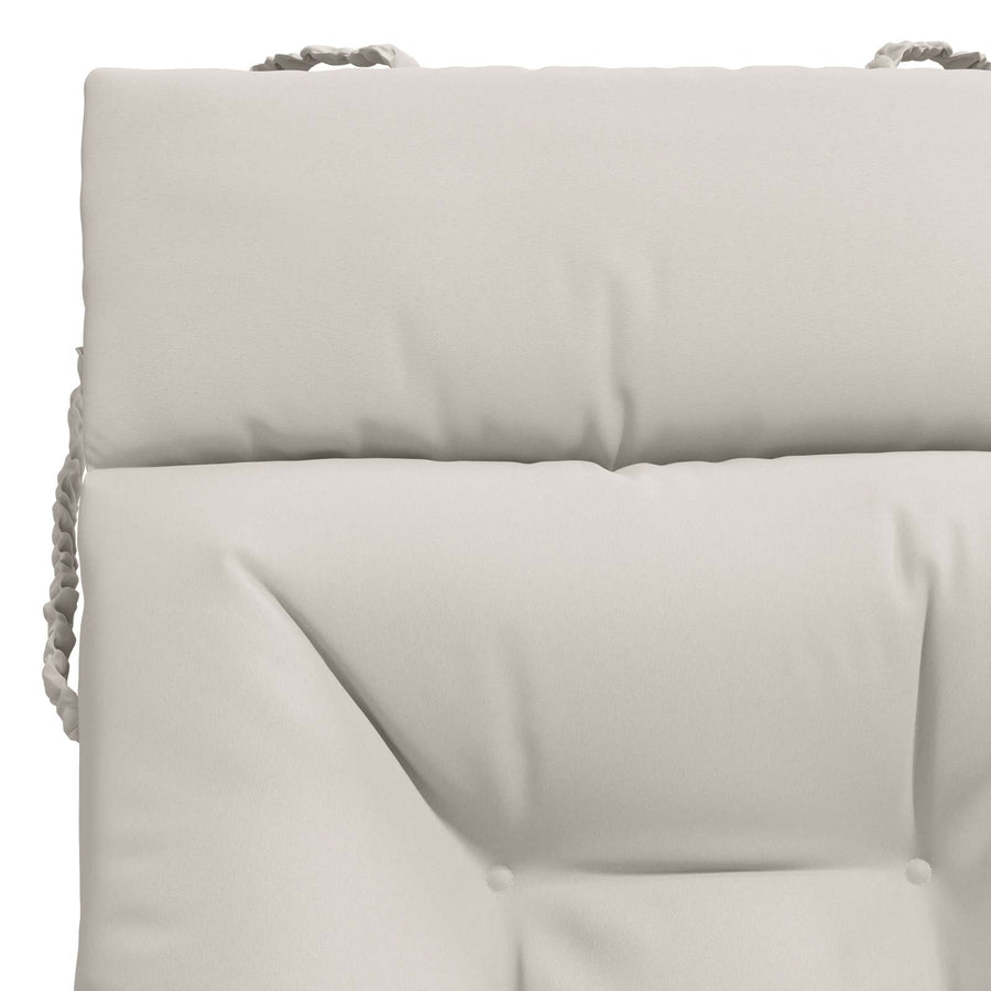 Ligstoel Kussen VIANEN 100% Polyester Wit 200 x 70 x 8 cm