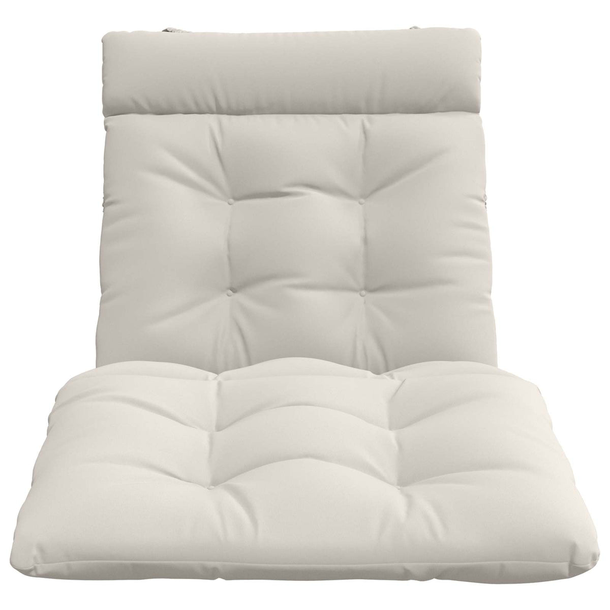 Ligstoel Kussen VIANEN 100% Polyester Wit 200 x 70 x 8 cm