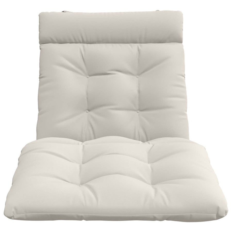 Ligstoel Kussen VIANEN 100% Polyester Wit 200 x 70 x 8 cm