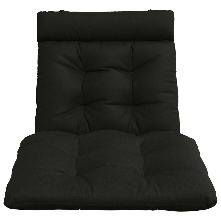 Ligstoel Kussen VIANEN 100% Polyester Zwart 200 x 70 x 8 cm