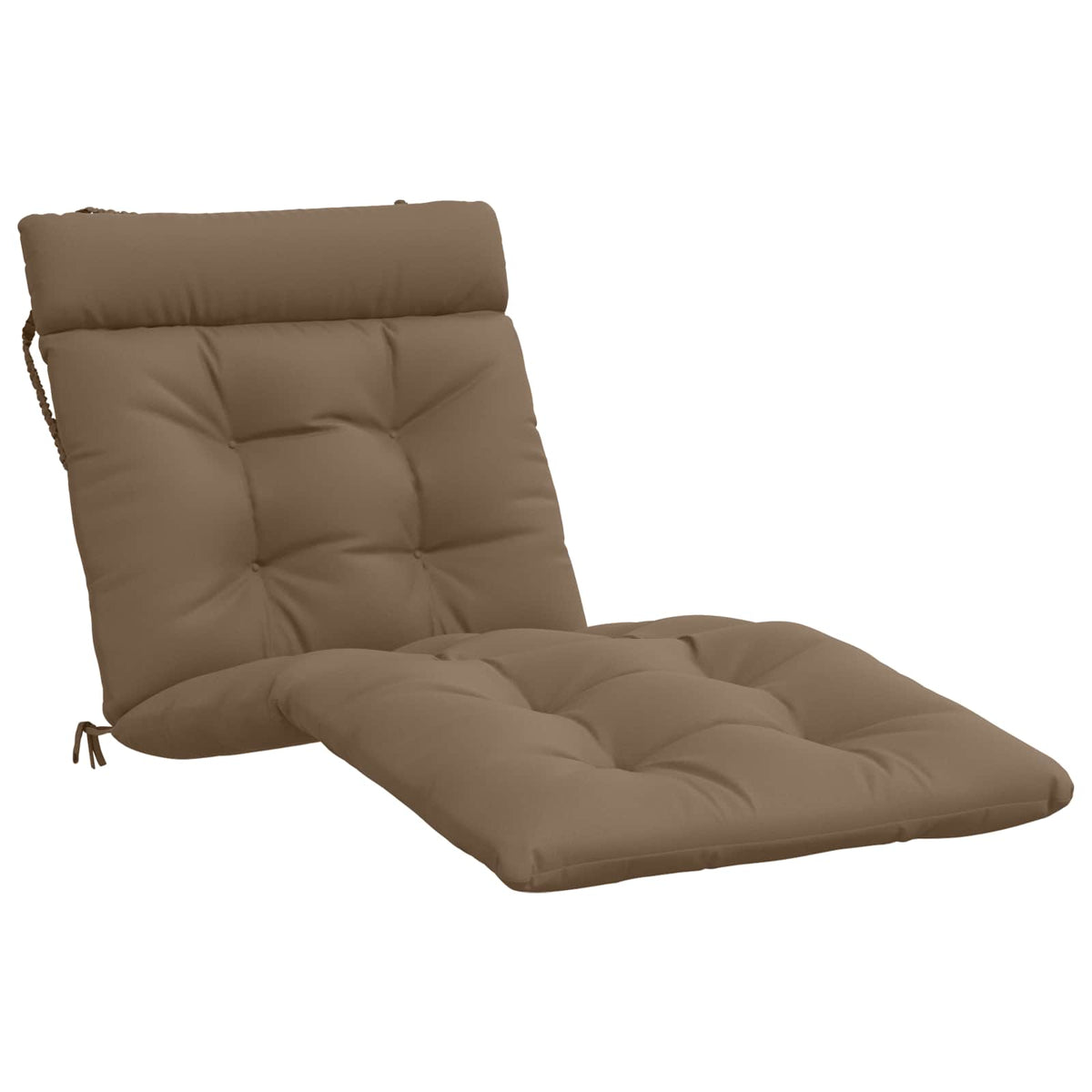 Ligstoel Kussen VIANEN 100% Polyester Taupe 200 x 80 x 8 cm