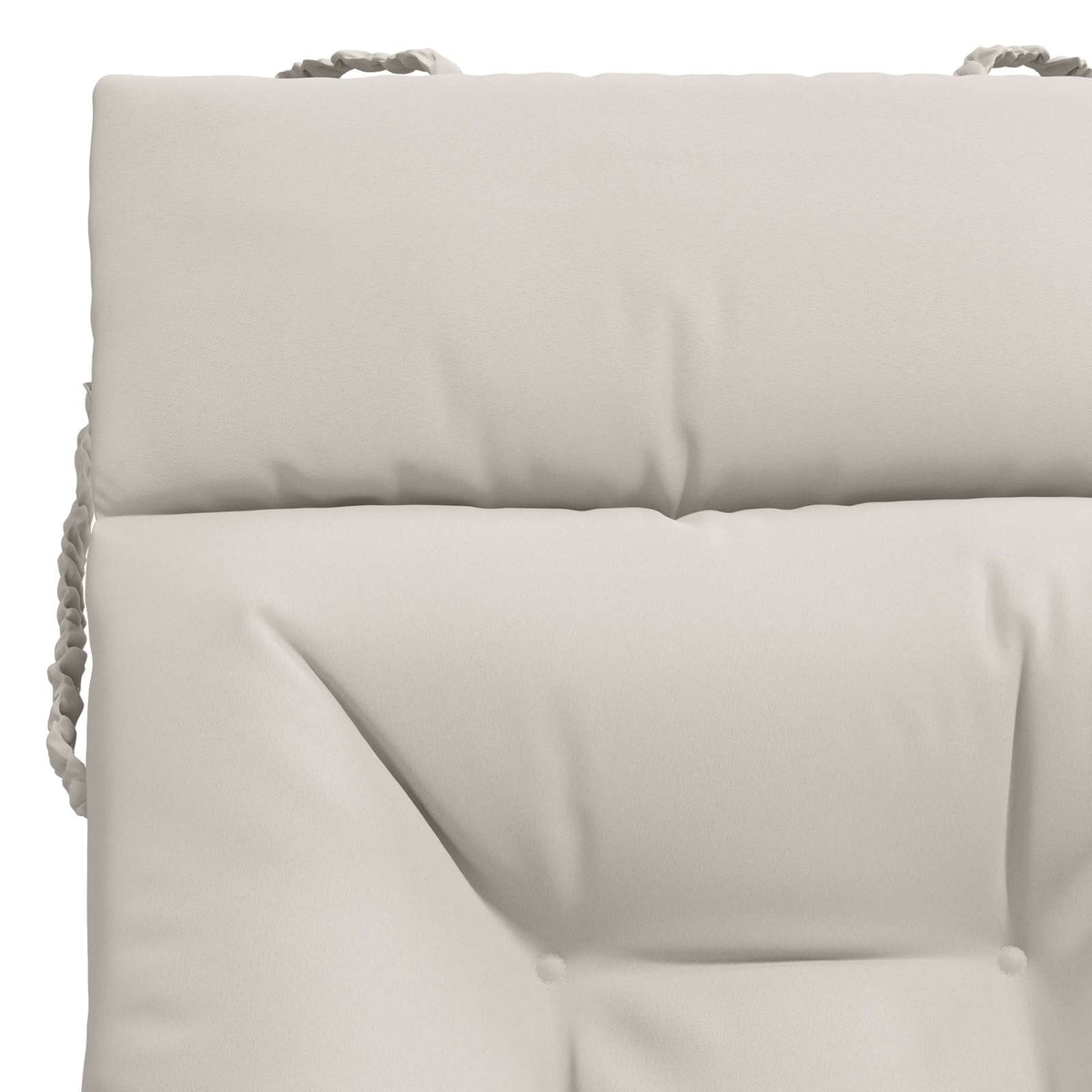 Ligstoel Kussen VIANEN 100% Polyester Wit 200 x 80 x 8 cm