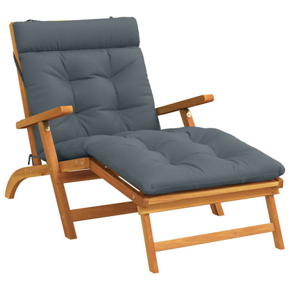 Ligstoel Kussen VIANEN 100% Polyester Blauw 200 x 80 x 8 cm