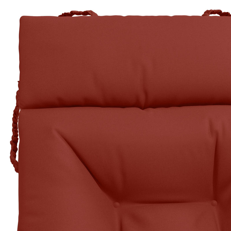 Ligstoel Kussen VIANEN 100% Polyester Rood 200 x 80 x 8 cm