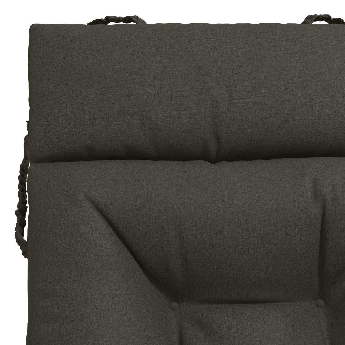 Ligstoel Kussen VIANEN 100% Polyester Antraciet 200 x 80 x 8 cm