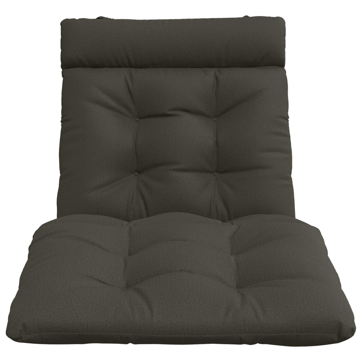 Ligstoel Kussen VIANEN 100% Polyester Antraciet 200 x 80 x 8 cm