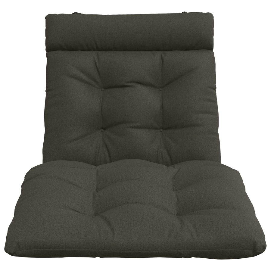 Ligstoel Kussen VIANEN 100% Polyester Antraciet 200 x 80 x 8 cm