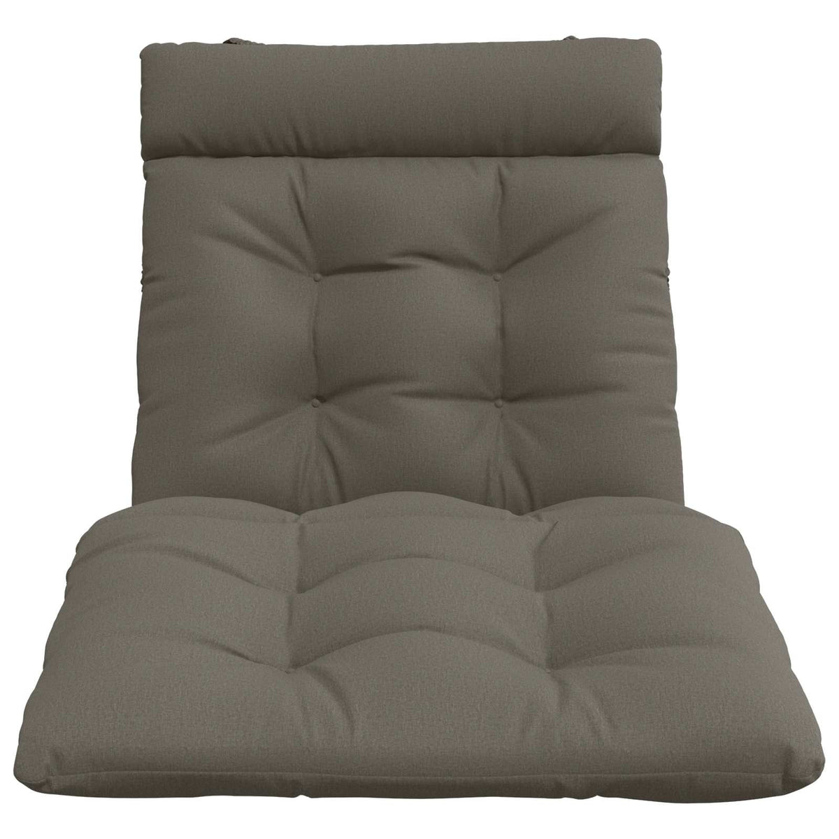 Ligstoel Kussen VIANEN 100% Polyester Grijs 200 x 80 x 8 cm