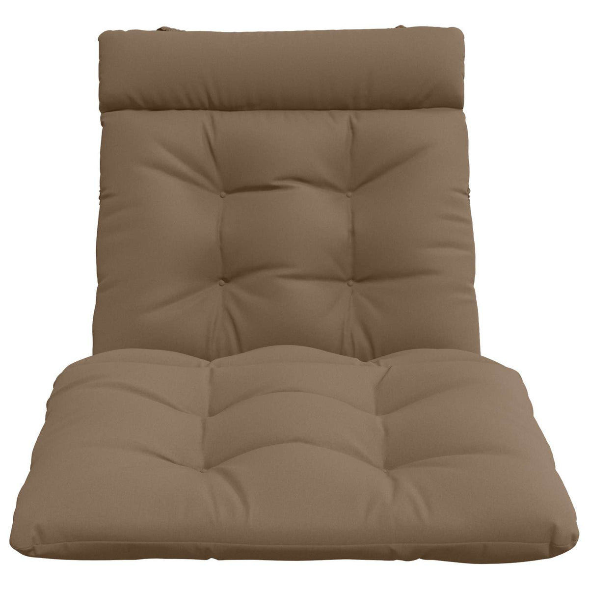 Ligstoel Kussen VIANEN 100% Polyester Taupe 200 x 90 x 8 cm