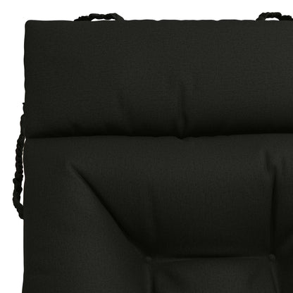 Ligstoel Kussen VIANEN 100% Polyester Zwart 200 x 90 x 8 cm