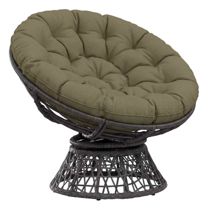 Papasan Stoel Kussen VIANEN 100% Polyester Olijfgroen