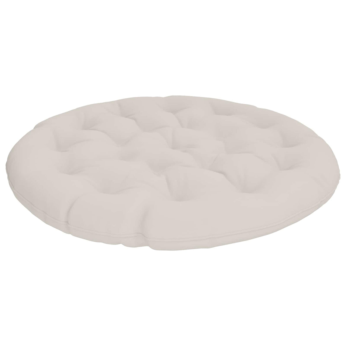 Papasan Stoel Kussen VIANEN 100% Polyester Wit Ø 130 x 12 cm