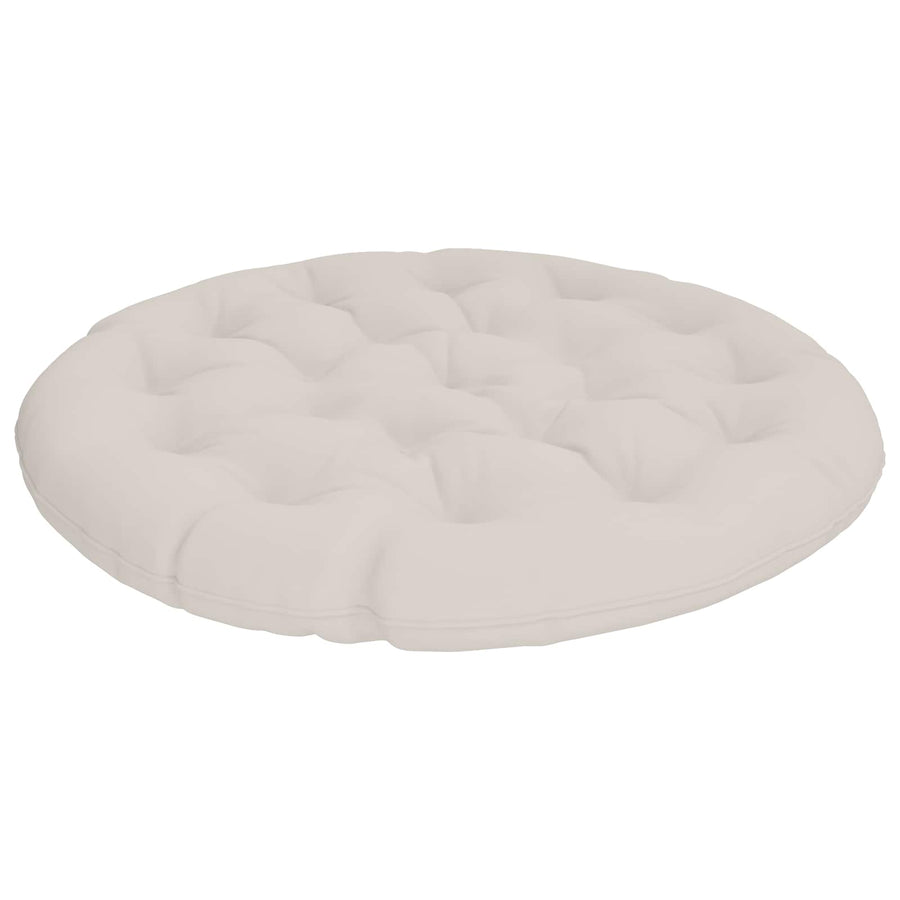 Papasan Stoel Kussen VIANEN 100% Polyester Wit Ø 130 x 12 cm