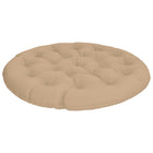 Papasan stoelkussen zand Ø 130x12 cm polyester