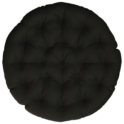 Papasan Stoel Kussen VIANEN 100% Polyester Zwart Ø 130 x 12 cm