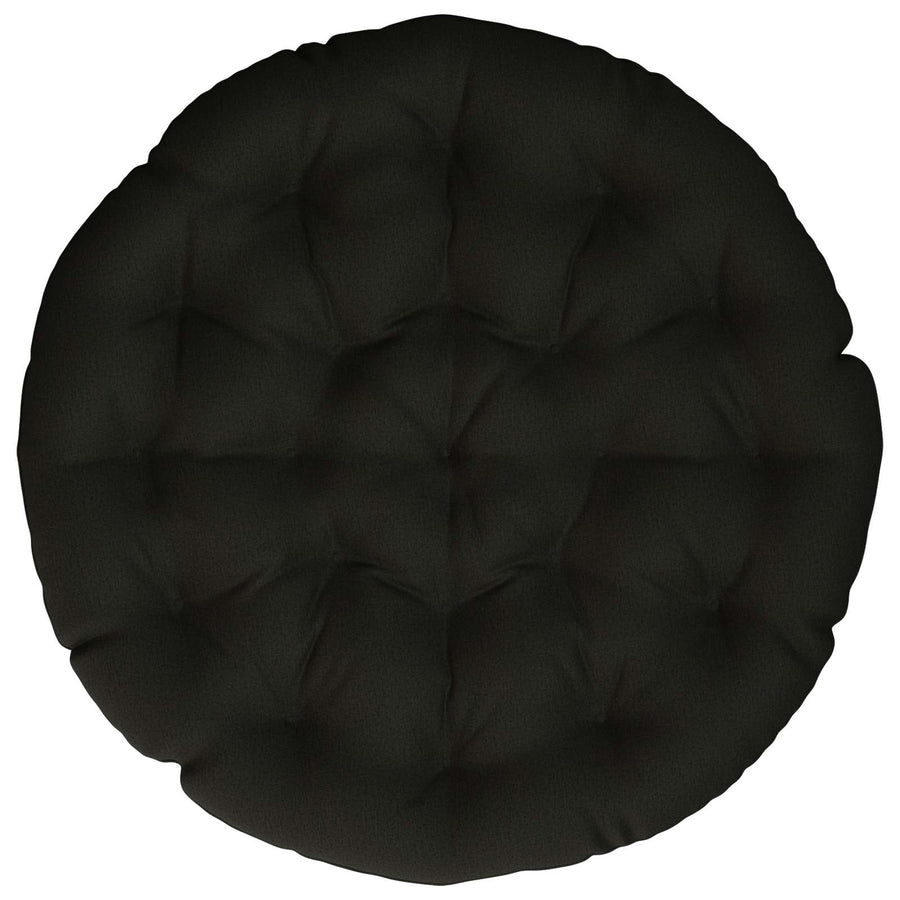 Papasan Stoel Kussen VIANEN 100% Polyester Zwart Ø 130 x 12 cm