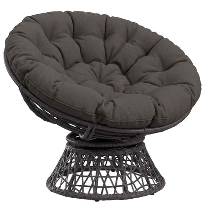 Papasan Stoel Kussen VIANEN 100% Polyester Antraciet