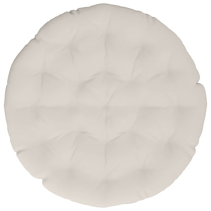Papasan Stoel Kussen VIANEN 100% Polyester Wit Ø 120 x 12 cm