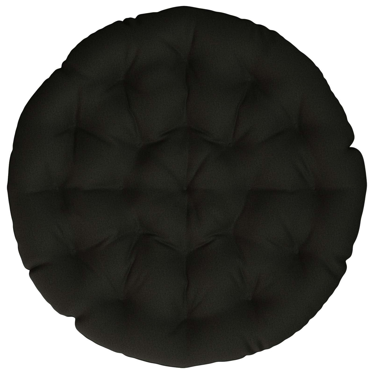 Papasan Stoel Kussen VIANEN 100% Polyester Zwart Ø 120 x 12 cm