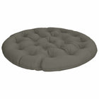 Papasan stoelkussen grijs Ø 120x12 cm polyester