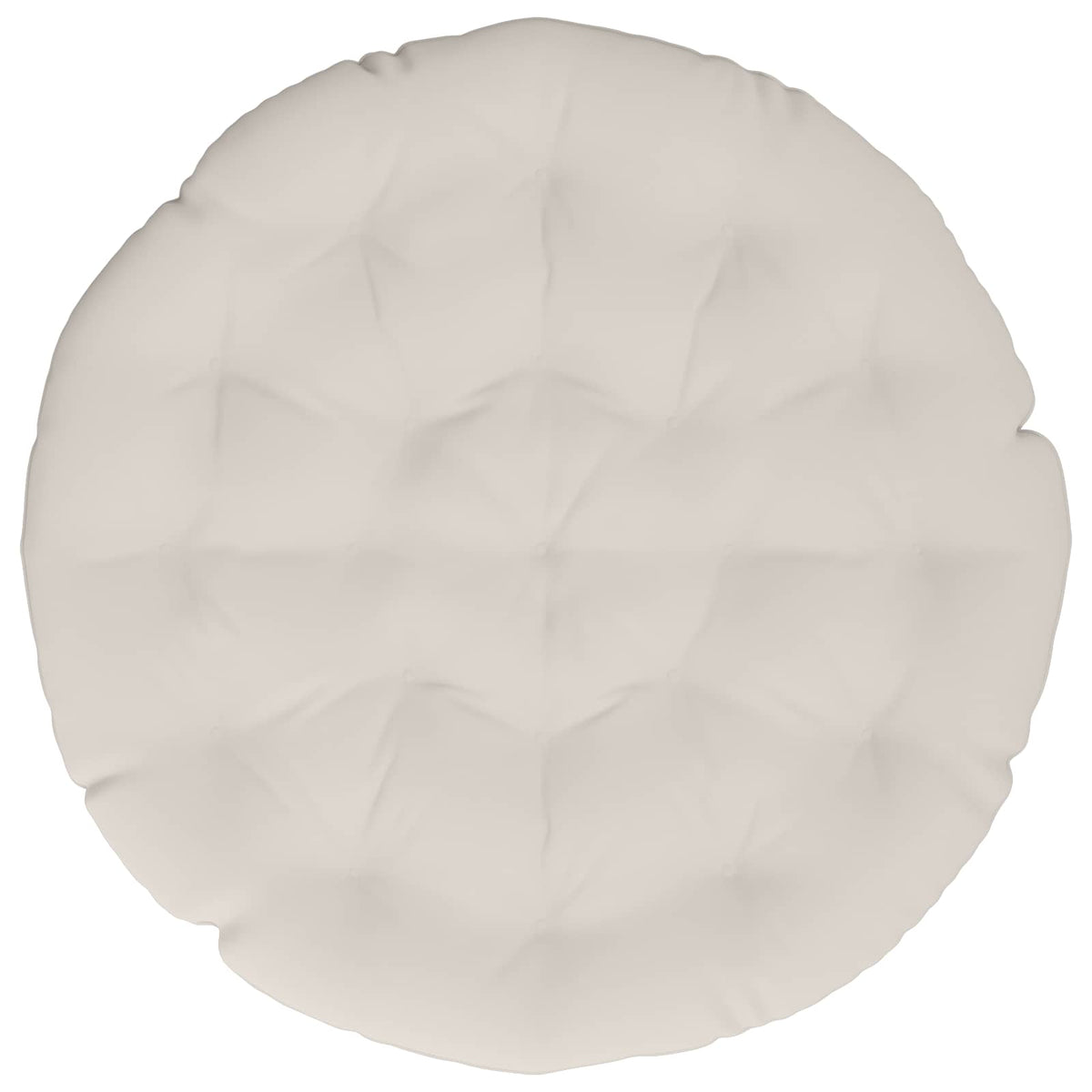 Papasan Stoel Kussen VIANEN 100% Polyester Wit Ø 100 x 12 cm