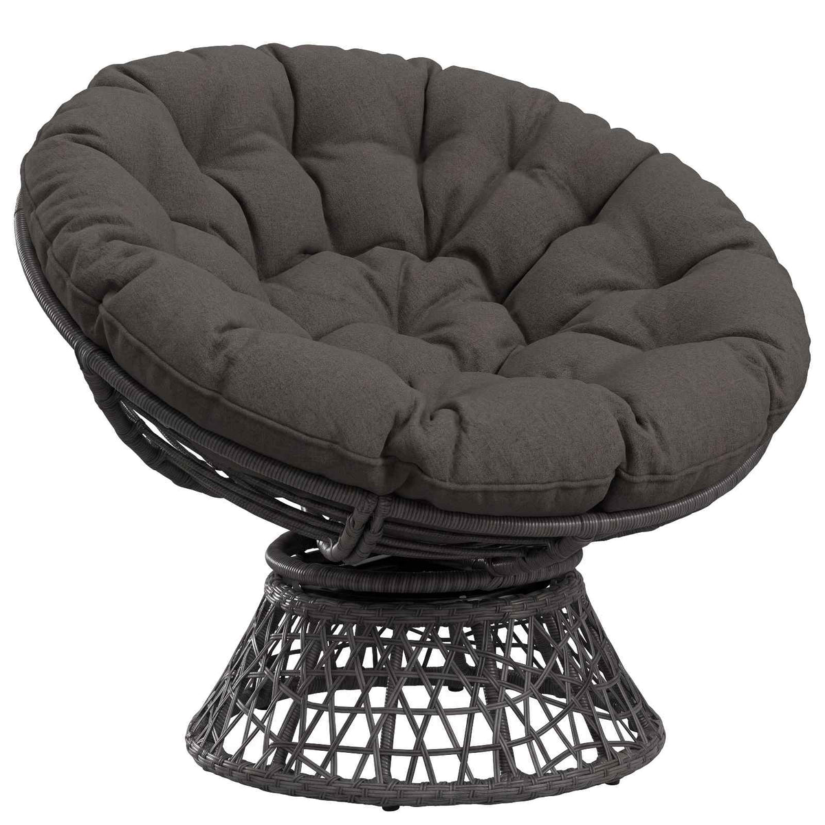 Papasan Stoel Kussen VIANEN 100% Polyester Antraciet