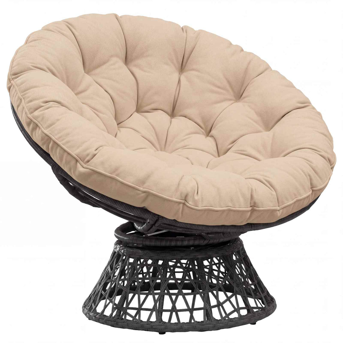 Papasan Stoel Kussen VIANEN 100% Polyester Crèmekleurig