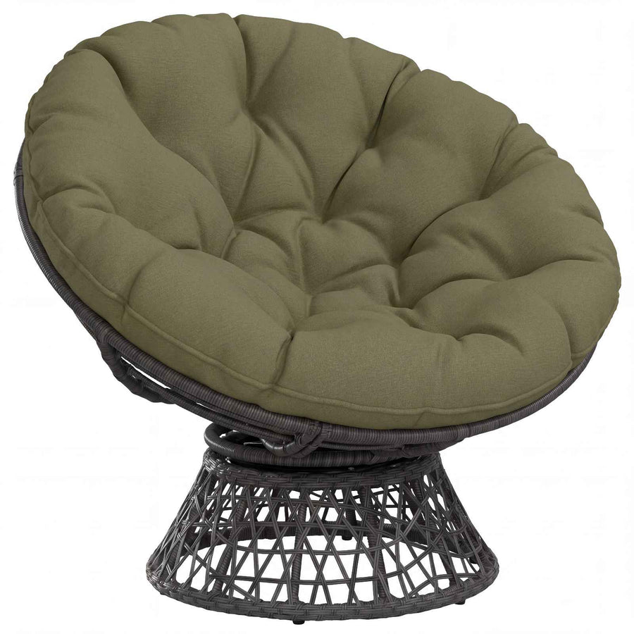 Hangstoel Kussen VIANEN 100% Polyester Olijfgroen Ø 80 x 12 cm