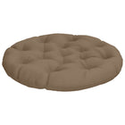 Hangstoelkussen rond 80x12 cm taupe polyester