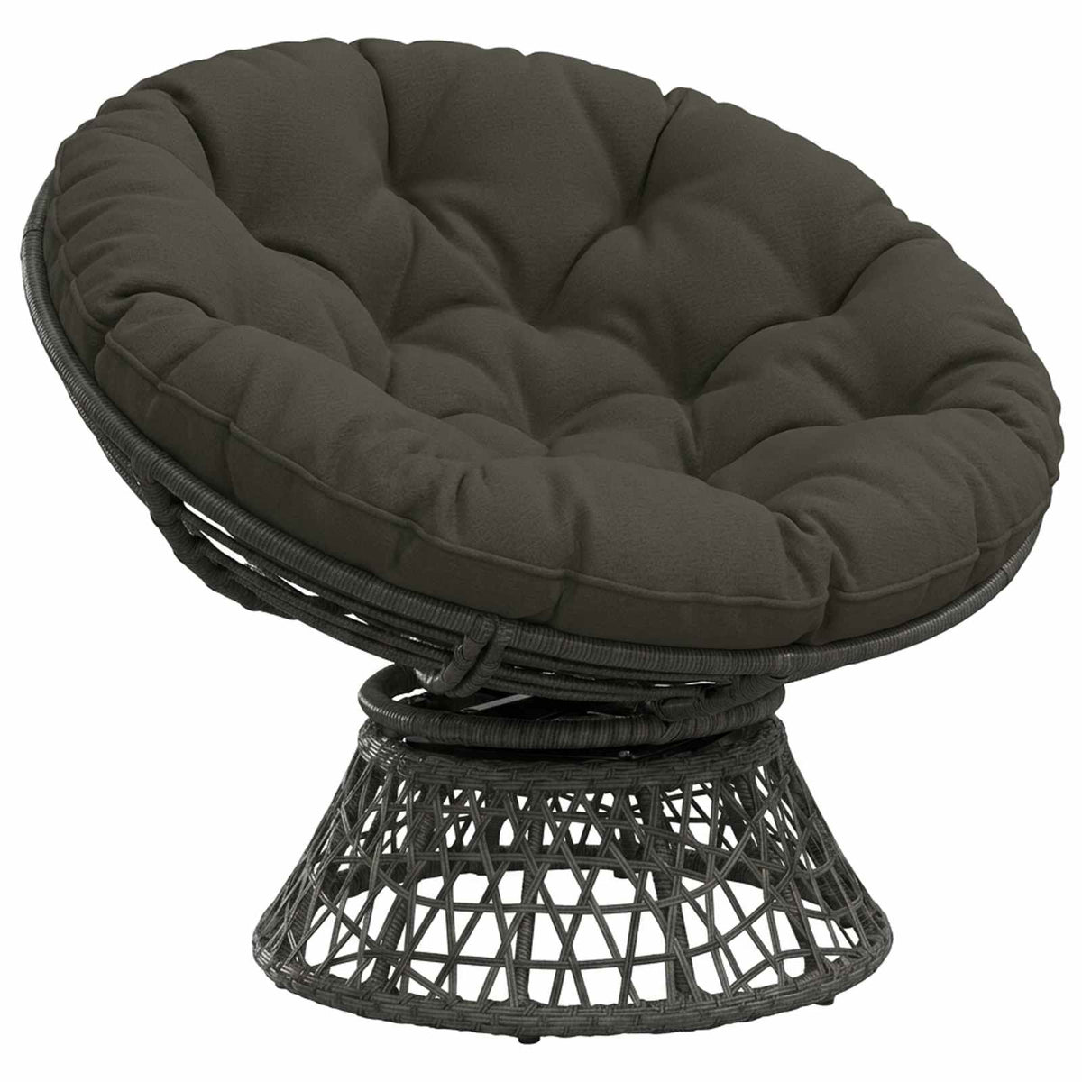 Hangstoel Kussen VIANEN 100% Polyester Antraciet Ø 80 x 12 cm
