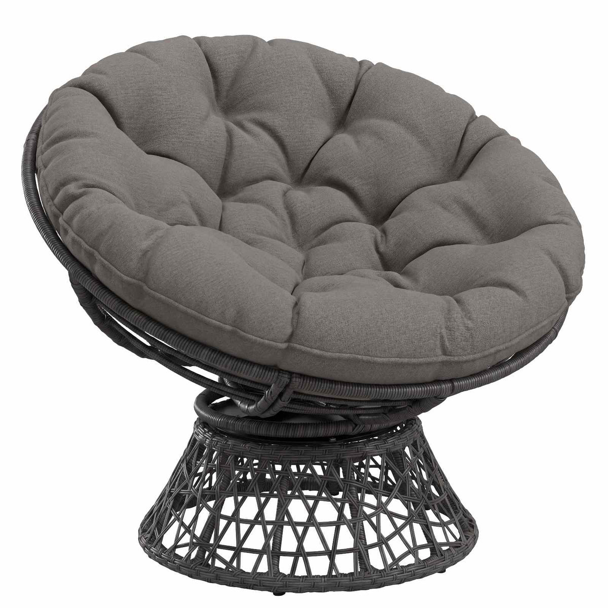 Hangstoel Kussen VIANEN 100% Polyester Grijs Ø 80 x 12 cm
