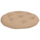 Hangstoelkussen rond 60x10 cm zand polyester