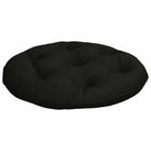 Hangstoelkussen rond Ø 60 cm zwart polyester