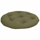 Hangstoelkussen Ø 50x10 cm olijfgroen polyester