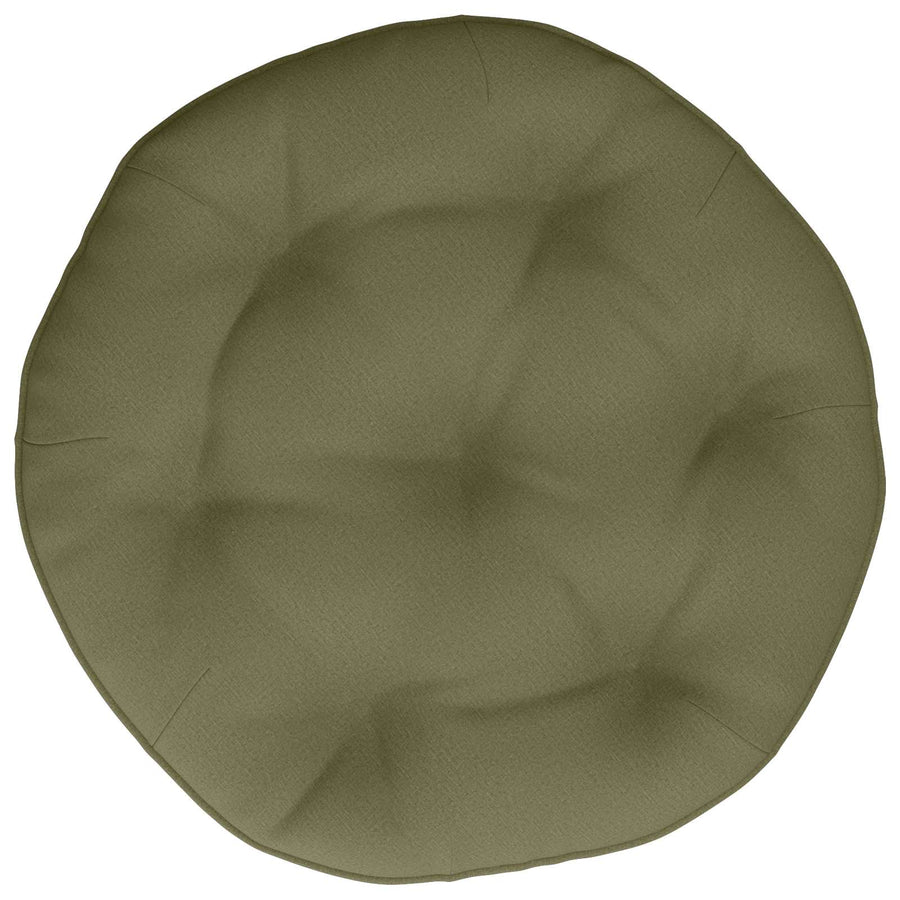 Hangstoel Kussen VIANEN 100% Polyester Olijfgroen Ø 50 x 10 cm