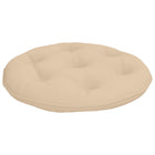Hangstoelkussen 100% polyester crèmekleurig rond