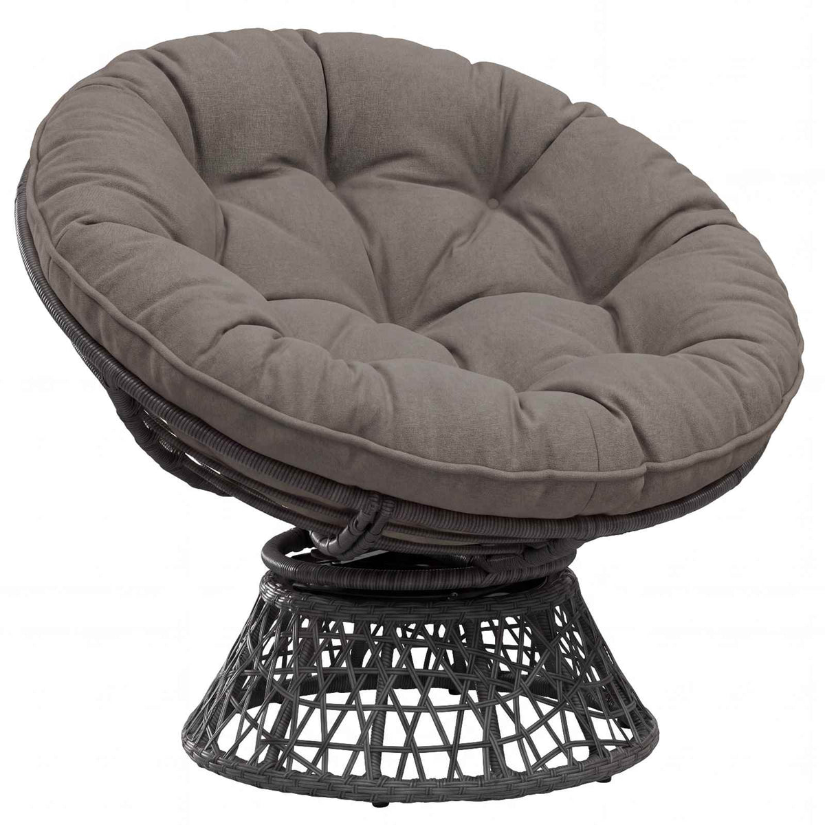 Hangstoel Kussen VIANEN 100% Polyester Grijs Ø 45 x 10 cm