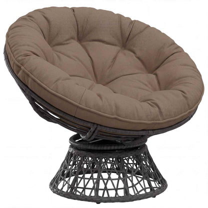Hangstoel Kussen VIANEN 100% Polyester Taupe Ø 40 x 10 cm