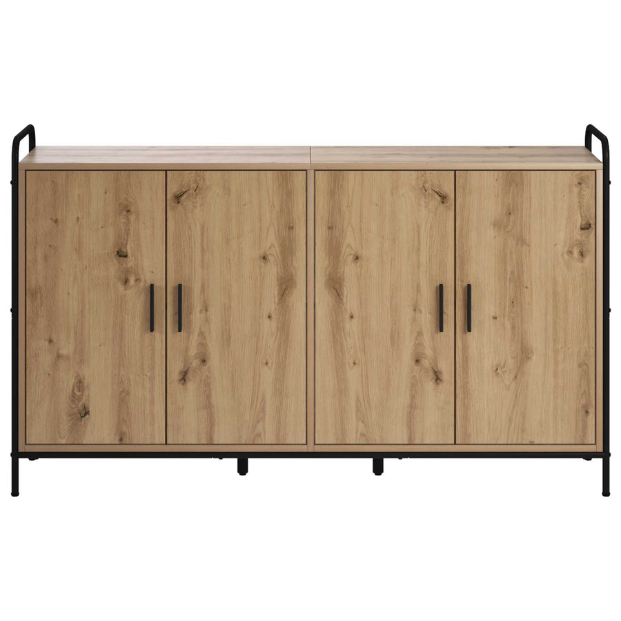 Dressoir Artisanaal eiken 97 x 33 x 81 cm Bewerkt hout