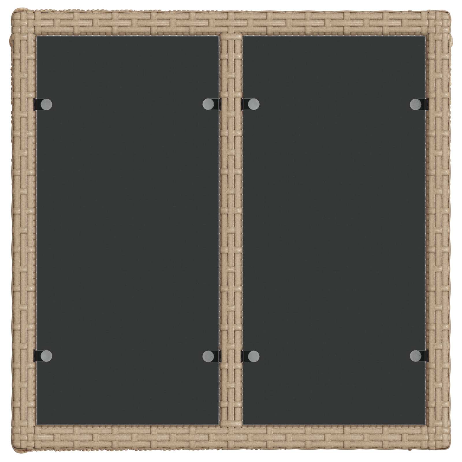 Tuinbankenset 12 pcs Beige poly rattan