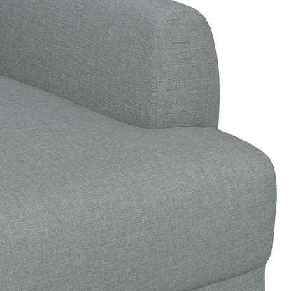 Loungebank met knopencomfort Lichtgrijs 116 x 67 x 80 cm Stof