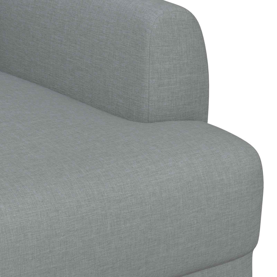 Loungebank met knopencomfort Lichtgrijs 116 x 67 x 80 cm Stof