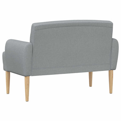 Loungebank met knopencomfort Lichtgrijs 116 x 67 x 80 cm Stof