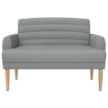 Loungebank met knopencomfort Lichtgrijs 116 x 67 x 80 cm Stof