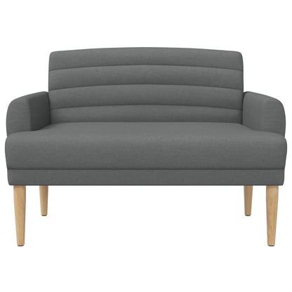 Loungebank met knopencomfort Donkergrijs 116 x 67 x 80 cm Stof