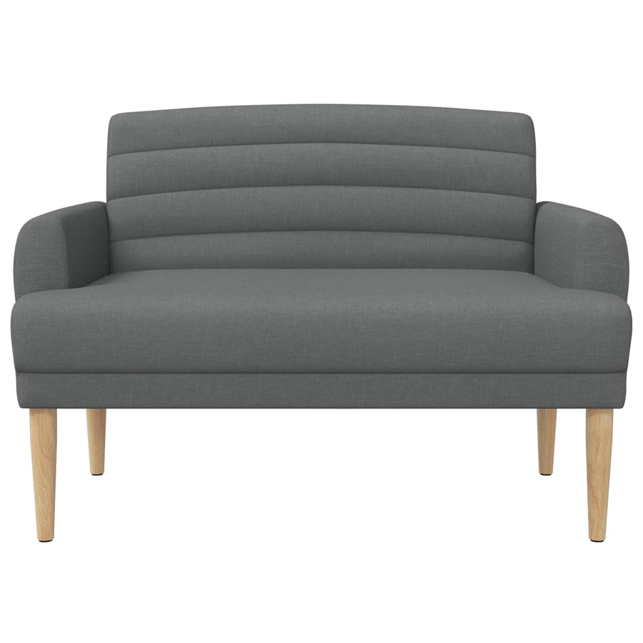 Loungebank met knopencomfort Donkergrijs 116 x 67 x 80 cm Stof